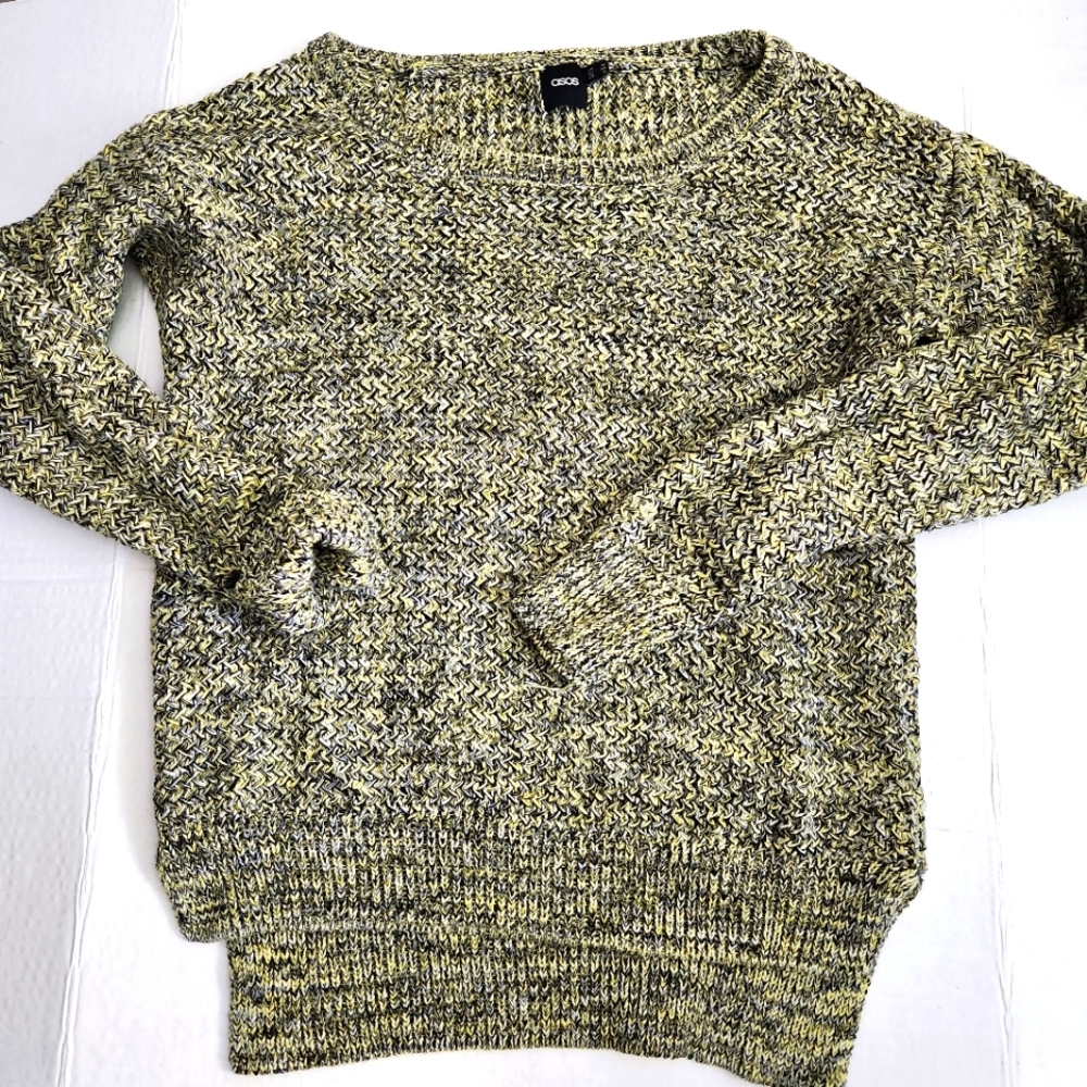 ASOS Sweater in Yellow, Black, and White